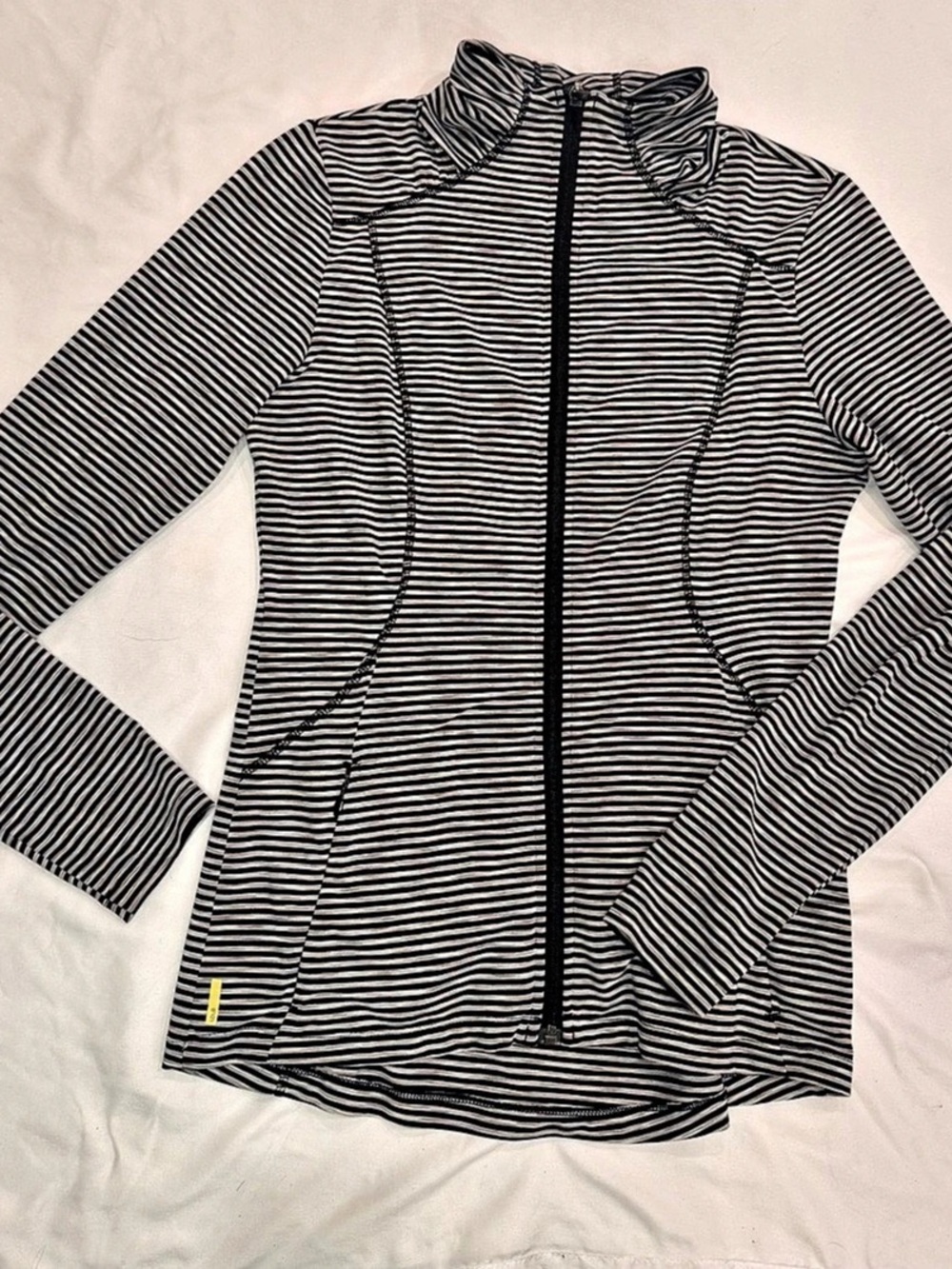 Lolë Striped Long Sleeve Activewear Jacket